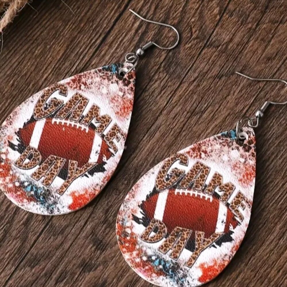 Game Day Football Earrings